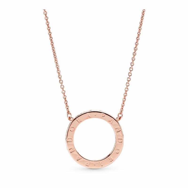 Pandora Circle of Sparkle Necklace NZ, Pandora Rose™ (879364-APC)